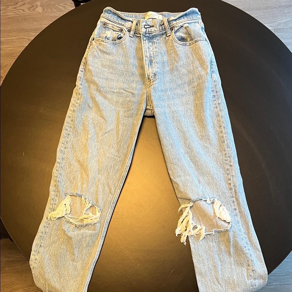 Abercrombie & Fitch Light Blue High Rise Jeans